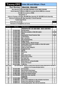 Orbis 43 - Spare Parts Manual